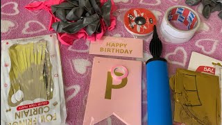 অল্প খরচে জন্মদিনের ডেকোরেশন দাম সহ জেনে নিনDIY Birthday decoration ideashow to decorate at home [upl. by Arlene]