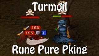 Runescape emanoN etaN Rune Turmoil Pure Pking With Commentary [upl. by Dekow]