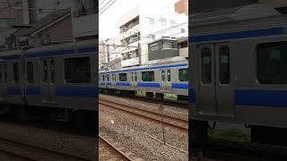 上野東京ライン南柏駅加速通過【遅延】 [upl. by Dnalyr861]