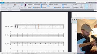 Tracking Guitar Tablature in Sibelius with a MIDI Guitar [upl. by Neevan]