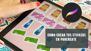 Como hacer tus stickers en Procreate [upl. by Vernice]