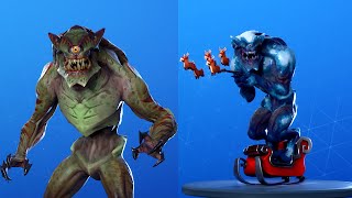 Fortnite The Devourer Skin  Monster Skin Showcase with Leaked Emotes 👹 [upl. by Bathesda]