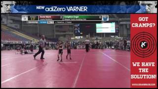 6519 Bantam 50 Mat 19 Creighton Engel Waupun Youth Wrestling Club vs Daniel Myint Loyola Ramblers cl [upl. by Aihtnys]