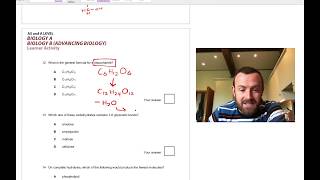 Molecules Multiple Choice OCR A Level Biology 22 [upl. by Auop718]