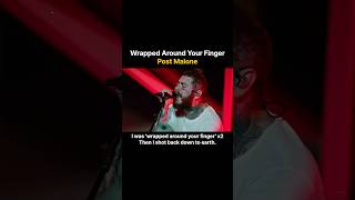 wrapped around the finger  Post Malone one night in Rome postmalone musicshorts [upl. by Alecram]