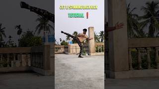 Spinning back kick tutorial ❗ brucelee martialarts mmafighter mma tutorial ufc subscribe [upl. by Aduhey31]