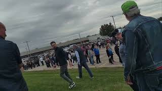 Jordan Kleppering thru FLINT with Green MAGA Hat Guy [upl. by Nnayllek]