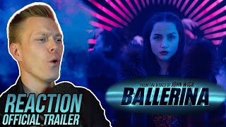 Ballerina Official Trailer REACTION  Starring Ana de Armas amp Keanu Reeves [upl. by Christina]