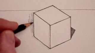 How to Draw a Cube Step by Step [upl. by Ecnerrot]