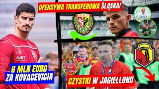 KOVACEVIĆ ZA 6 MLN DO SPORTINGU 🔥ŚLĄSK ŚCIĄGNĄŁ 4 PIŁKARZY TRANSFERY W EKSTRAKLASIE ✅ [upl. by Mercola]