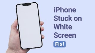 How to Fix iPhone Stuck on White Screen 2023 [upl. by Ileray]