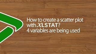 How to create a scatter plot with XLSTAT 4 variables are being used [upl. by Spindell]