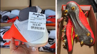 Finding INSANE Soccer Cleat Deals at Department Stores  Burlington Ross Marshalls [upl. by Eada]