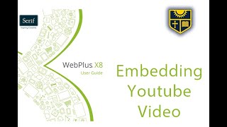 How to embed a youtube video on a webpage using webplus x8 [upl. by Zindman]