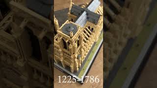 Lego Architecture  21061 NotreDame de Paris  Speed Build [upl. by Juliann]