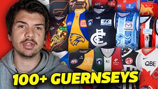 RANKING EVERY CURRENT AFL GUERNSEY 2024 [upl. by Annekam]