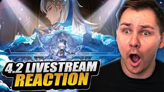 42 LIVESTREAM REACTION BEST UPDATE YET  Genshin Impact [upl. by Euphemia]