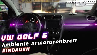 VW Golf 6 Ambiente Licht im Armaturenbrett G4R [upl. by Ayom]