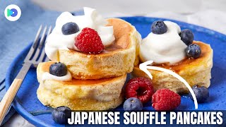 MAKING JAPANESE SOUFFLE PANCAKES AT HOME  Knackit SoufflePancakes Shorts FoodBlog [upl. by Childers]