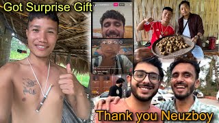 Muje Mila Surprise Gift 🎁  Thank You NeuzBoyy and ManojDey 🙏  Village YouTuber❤️ [upl. by Nnaytsirk]