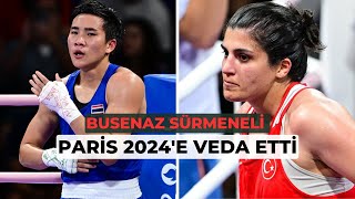 Busenaz Sürmeneli Paris 2024 Olimpiyat Oyunlarında Taylandlı Janjaem Suwannaphenge kaybetti [upl. by Anilem908]