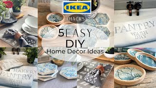 5 Easy Home Decor DIY Ikea Hacks Edition 2023 [upl. by Alael497]