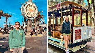 San Francisco Sightseeing Pier 39 Fishermans Wharf amp Cable Car Ride [upl. by Adnima]