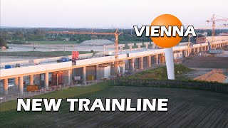 Construction of a NEW TRAINLINE in the middle of NOWHERE  CINEMATIC TIMELAPSE  Seetadt Aspern [upl. by Hussein693]