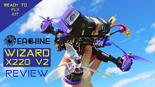 Eachine Wizard X220 V2 FPV Drone  Ready To Fly Kit  Review [upl. by Aniryt899]