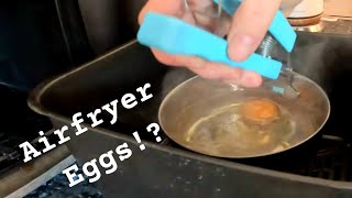 Air Fryer Poached Eggs  How to make Air fryer Poached Eggs  Ninja Dual Air Fryer [upl. by Stanley]