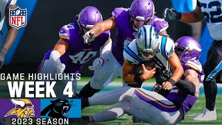 Minnesota Vikings vs Carolina Panthers Game Highlights  NFL 2023 Week 4 [upl. by Femi]