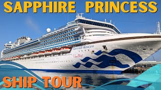 Sapphire Princess Cruise Ship Tour Full Walk Through [upl. by Ainig]