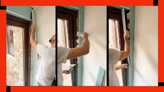 🔥 Cómo Hacer un Remate de Drywall con Pasta de Agarre 👉 pladur [upl. by Steck]