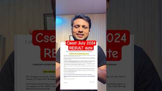 CSEET July 2024 Result Date  ICSI result Date  CS results [upl. by Ettennahs218]