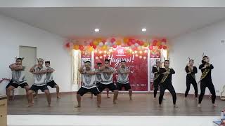 ETHNIC DANCE PANGKAT ETHNICO CITI HARDWARE KALIBO christmas party dance [upl. by Notsrik]