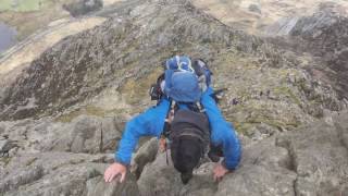 North Ridge of Tryfan Snowdonia Scrambling [upl. by Hardden]