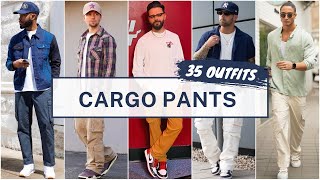 35 Cargo Pants Outfit Ideas for Spring 2024  Mens Fashion [upl. by Rodmur]