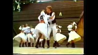 Slovak folklor in Detva Festival 1992 FS Nadeje France [upl. by Essilec]