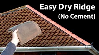 How to Replace Ridge Tiles  Fit a Dry Hip Ridge [upl. by Dammahum729]