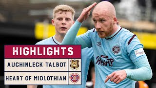 HIGHLIGHTS  Auchinleck Talbot 05 Heart of Midlothian  Scottish Cup 202122 Fourth Round [upl. by Neelat]