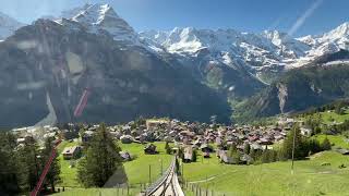 Alps Mountain Views from Mürren amp Gimmelwald Switzerland  Swiss Traveling  Interlaken Laterbrunnen [upl. by Mirak154]