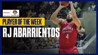 RJ ABARRIENTOS  PLAYER OF THE WEEK  PBA SEASON 49 GOVERNORS CUP  HIGHLIGHTS [upl. by Earezed]