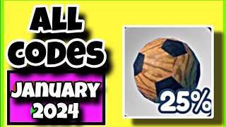 JANUARY 2024 ALL WORKING CODES GOAL KICK SIMULATOR ROBLOX  GOAL KICK SIMULATOR CODES [upl. by Hamon]