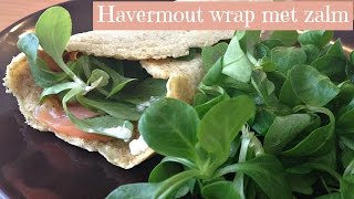 Havermout wrap met zalm  Carin Pool Voedingsbureau [upl. by Nyad962]