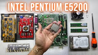 intel Pentium Dual Core E5200 intel D945GCNL ASUS EAX1050 Win XP PC Build [upl. by Anig255]