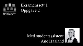 Årsregnskap Eksamenssett 1 Oppg2 [upl. by Hbahsur]