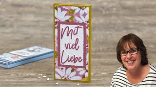 Notizbuch selbst basteln als kleines Geschenk・Lieb Gesagt ・Goodie  Mitbringsel・Stampin’ Up [upl. by Artemahs]