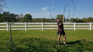 Asymmetrical Double Hooping during the Eclipse 482024 [upl. by Thorlay455]