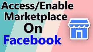 how to access Marketplace on Facebook  how to get Marketplace option on Facebook  F HOQUE [upl. by Eilrahs771]