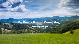 IRISH SONGS DANNY BOY Londonderry Air WORDS LYRICS Sing Along O DANNY BOY Irishsongs music [upl. by Azial]